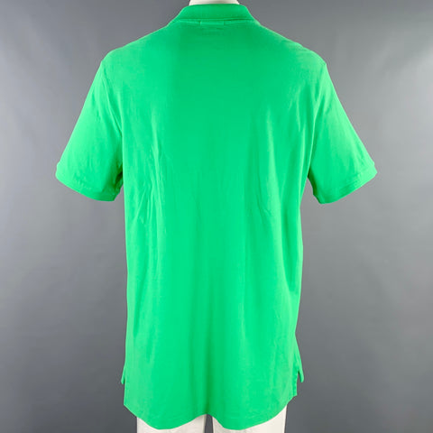 POLO by RALPH LAUREN Size XL Lime Green Cotton Half Placket Polo