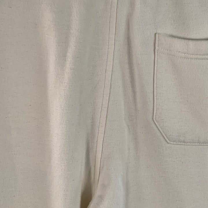 BALMAIN Size M White Cotton Drawstring Sweatpants Casual Pants