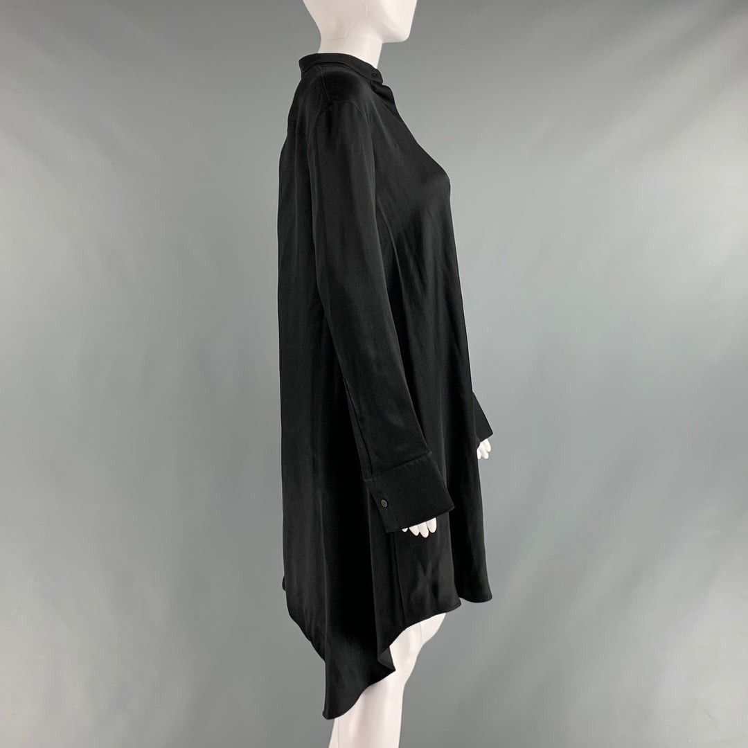 LOEWE Size 0 Black Gold Silk Chain Shirt  Dress