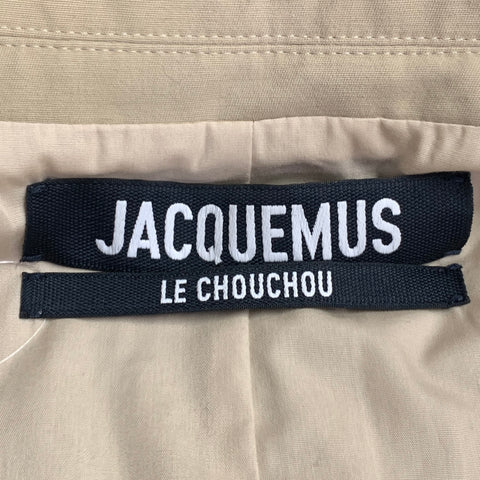 JACQUEMUS LE CHOUCHOU Size 40 Beige Cotton Blend Notch Lapel Sport Coat
