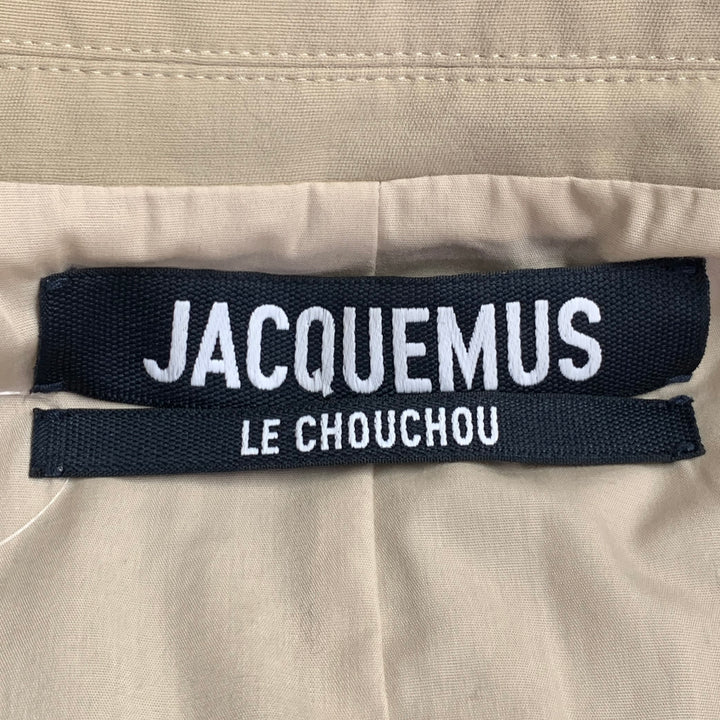JACQUEMUS LE CHOUCHOU Size 40 Beige Cotton Blend Notch Lapel Sport Coat