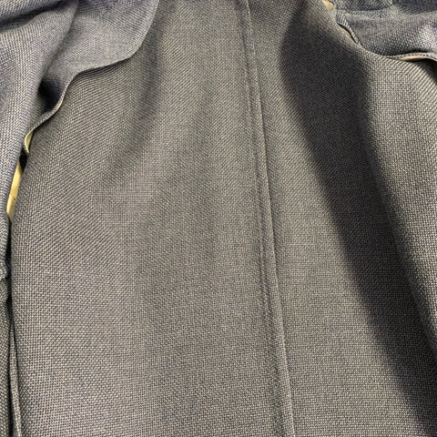 BOGA Size 40 Blue Heather Woven Wool Cotton Notch Lapel Jacket