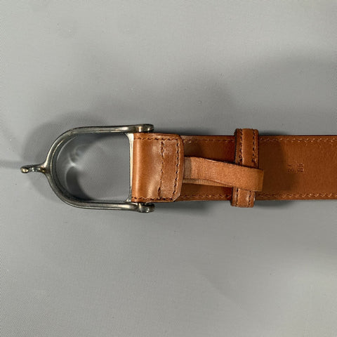 RALPH LAUREN Size 34 Brown Leather Belt