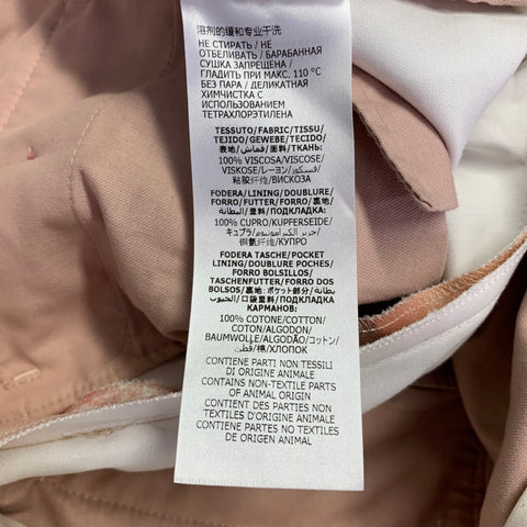 ALEXANDER MCQUEEN SS21 Size 38 Pink White Print Viscose Double Breasted Suit