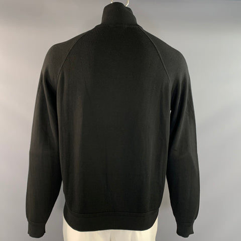TOM FORD Size 44 Black Viscose Polyamide Zip Up Jacket