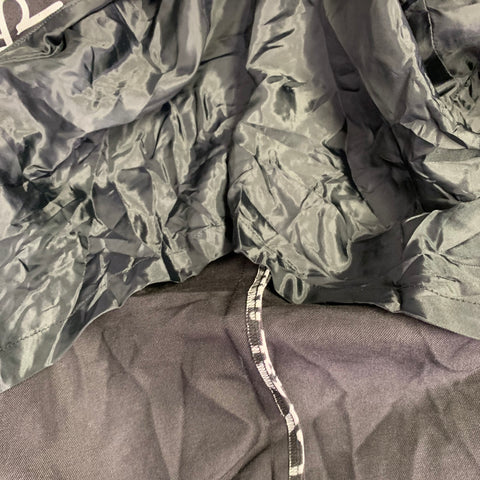 COMME des GARCONS 2019 Size M Black White Print Polyester Coat