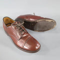 BRUNELLO CUCINELLI Size 8 Brown Leather Cap-toe Lace Up BRUNELLO CUCINELLI