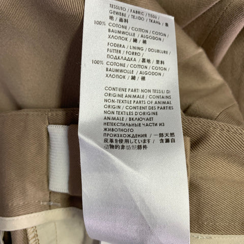 GUCCI Size 35 Tan Twill Cotton Casual Pants