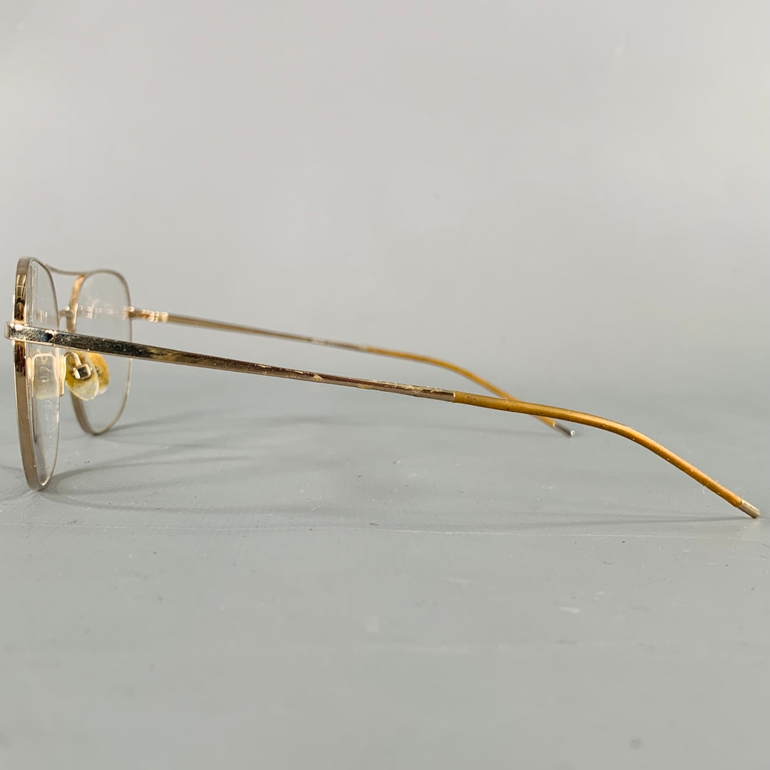 GOTTI Gold Metal Aviator Eyewear Frames
