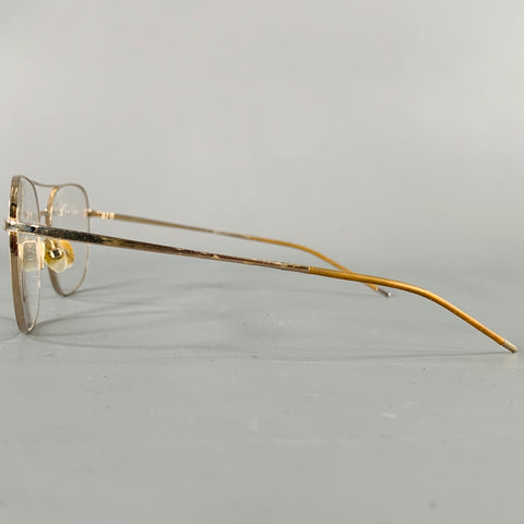 GOTTI Gold Metal Aviator Eyewear Frames