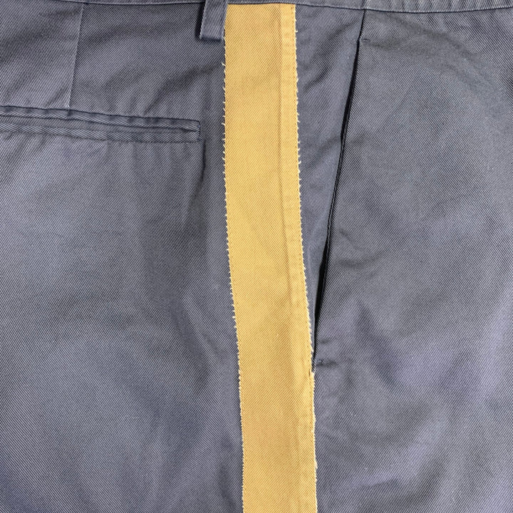VALENTINO Size 30 Navy Beige Twill Cotton Blend Tapered Zip Fly Casual Pants