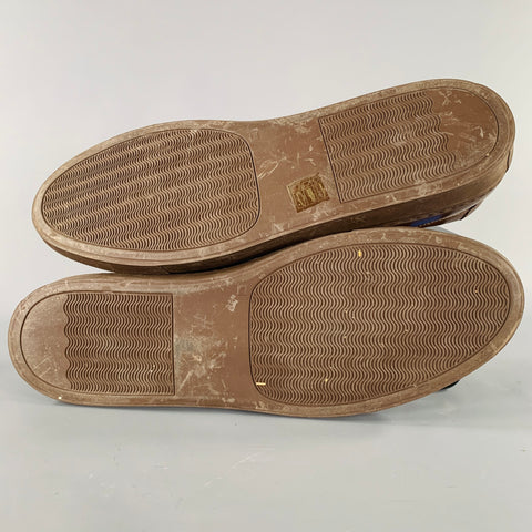 COMMON PROJECTS Size 11 Brown Leather Low Top Sneakers