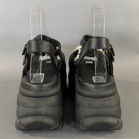 SIMONE ROCHA SS2021 Size 5 Black White Sandals