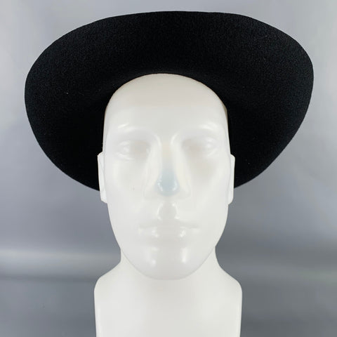 COMME des GARCONS Black Wool Felt Wide Brim Hat