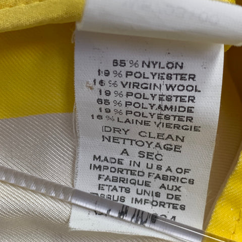 MARC JACOBS Size 2 Yellow White Boucle Stripe Two Pockets Mini Skirt