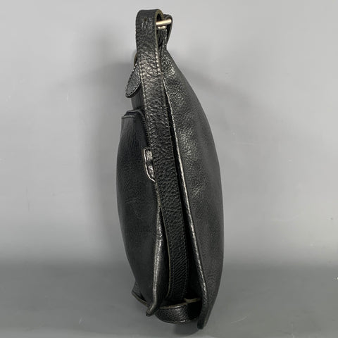 IL BISONTE Black Cowhide Leather Cross Body Handbag & Leather Goods