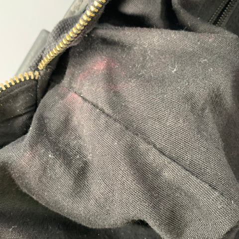 D&G by DOLCE & GABBANA Black Silver Canvas Leather Tote Handbag