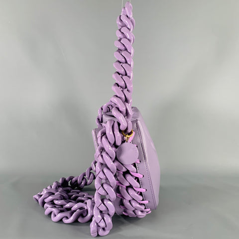 STELLA McCARTNEY Purple Faux Leather Handbag