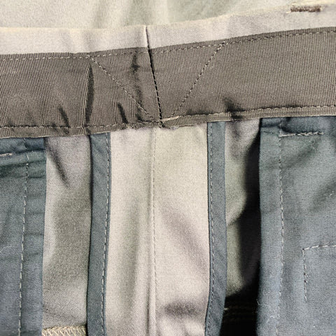 LANVIN Size 32 Grey Cotton Blend Ankle Zip Flat Front Dress Pants