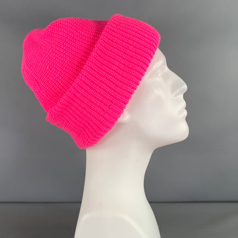 MARCUS ADLER Size One Size Pink Fuchsia Knitted Acrylic Hats
