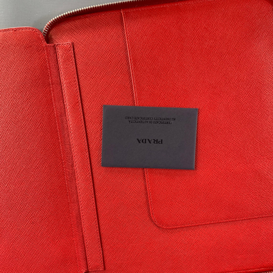 PRADA Red Leather iPad Case Bags & Leather Goods