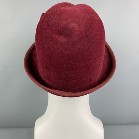 Vintage ROD KEENAN Burgundy Felt Derby Hats