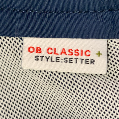 ORLEBAR BROWN Size 34 Setter Navy Side Tabs Zip Fly Swim Trunks