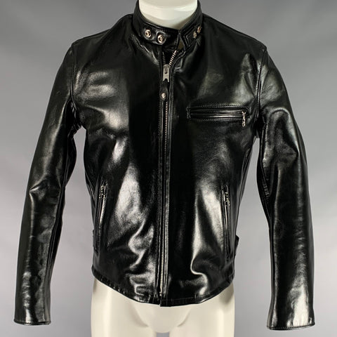 PERFECTO by SCHOTT N.Y.C Size 38 Black Leather Motorcycle Jacket
