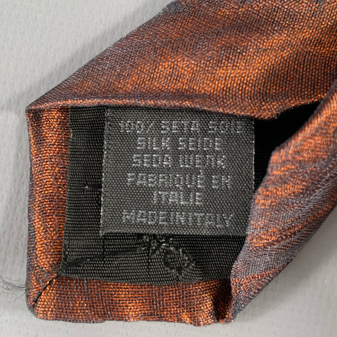 DKNY Black Copper Silk Tie
