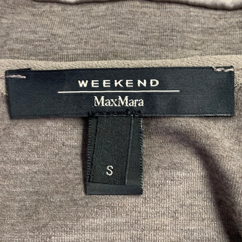MAX MARA Taille S Coton mélangé marron Top décontracté à manches courtes