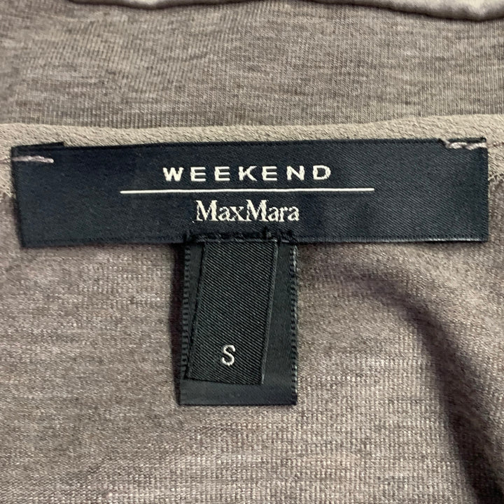 MAX MARA Size S Brown Cotton Blend Short Sleeve Casual Top