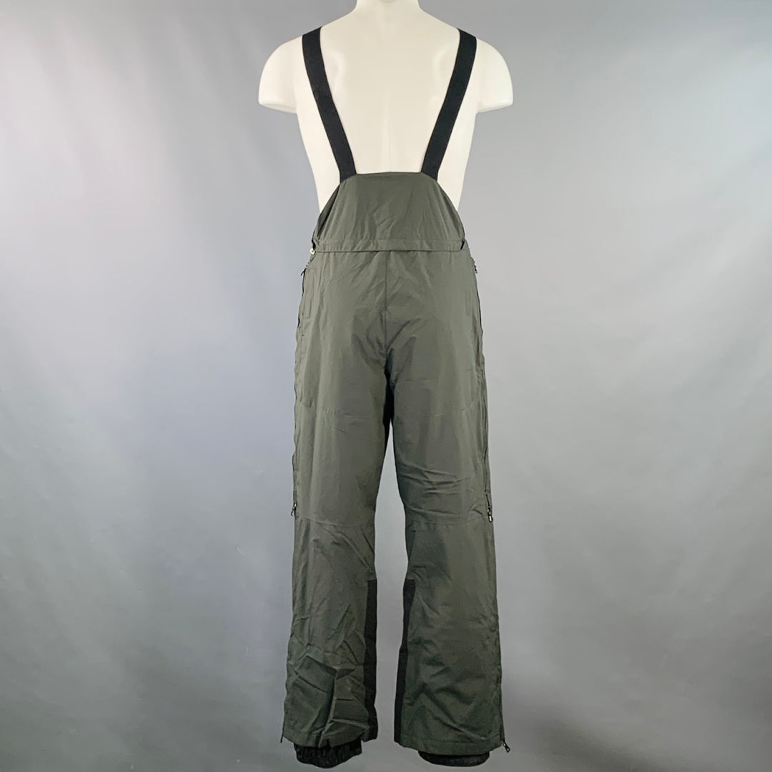 PRADA SPORT Size 40 Red Forest Green Nylon Ski Jacket Pants Set