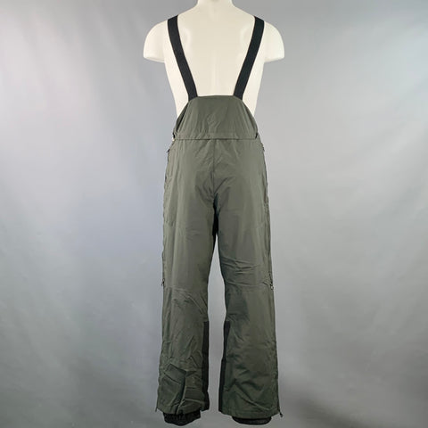 PRADA SPORT Size 40 Red Forest Green Nylon Ski Snow Jacket Pants Set
