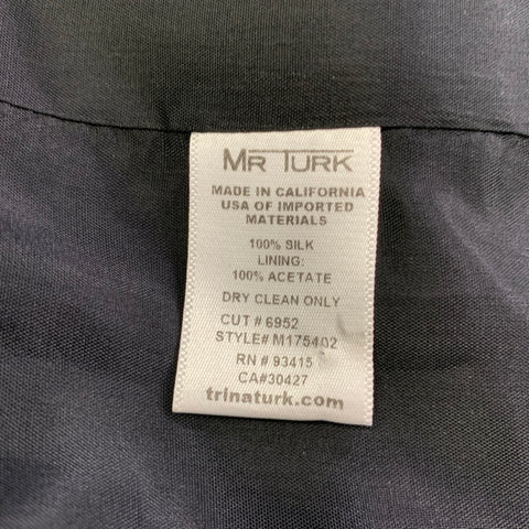 MR TURK Size 44 Multi Color Plaid Silk Notch Lapel Sport Coat
