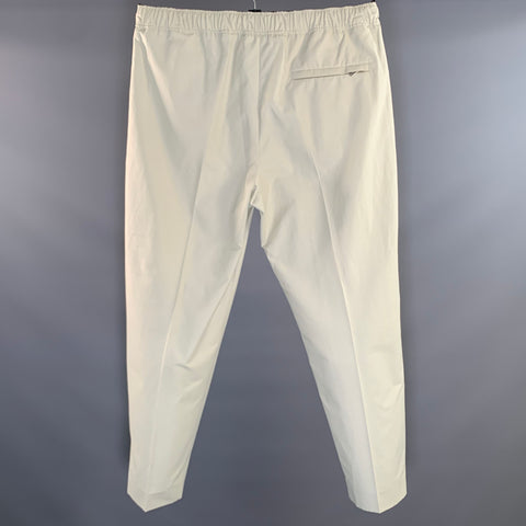 LANVIN Size 38 Cream Cotton Zip Fly Casual Pants