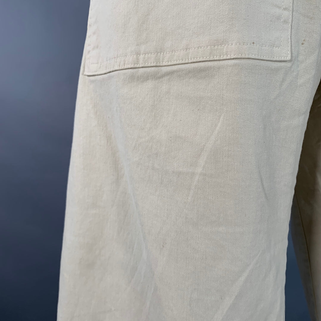 NILI LOTAN Size 2 Tan Cotton Blend Twill Barrel Casual Pants