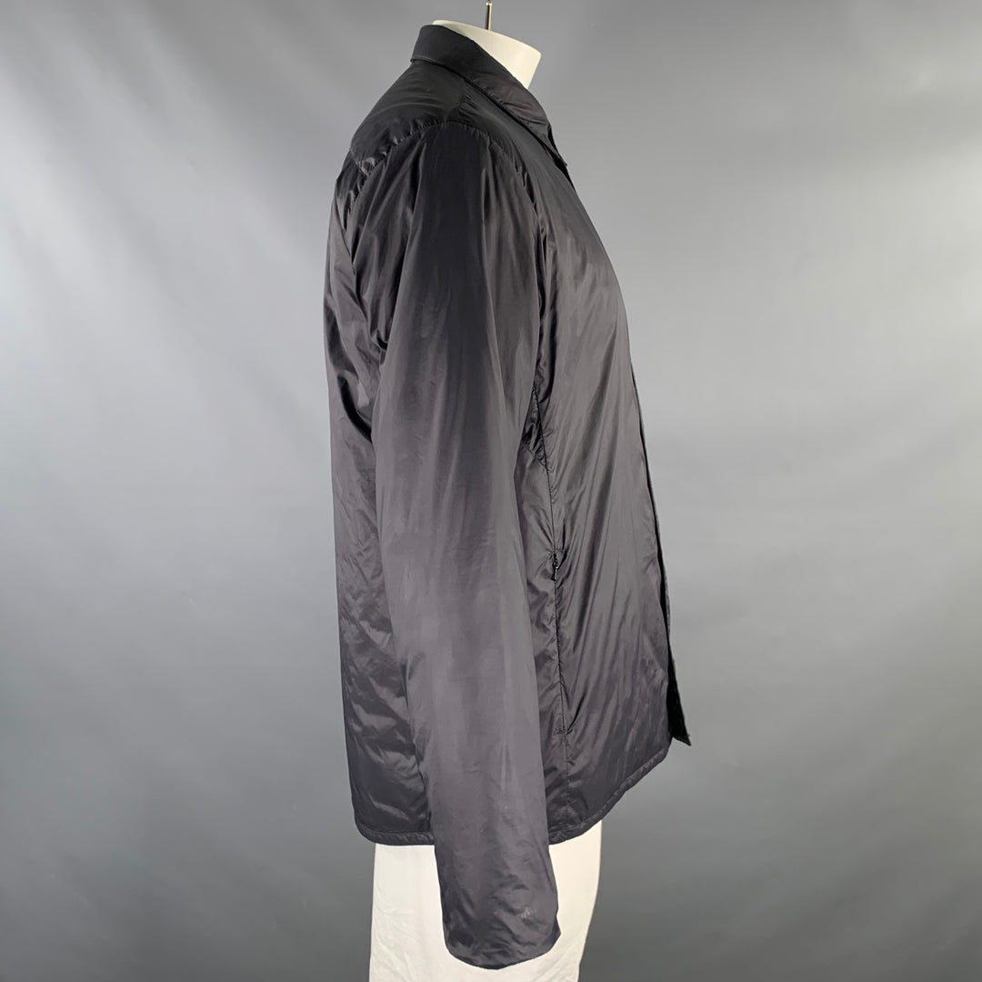 NORSE PROJECTS Size XL Black Solid Polyamide Shirt Jacket Jacket