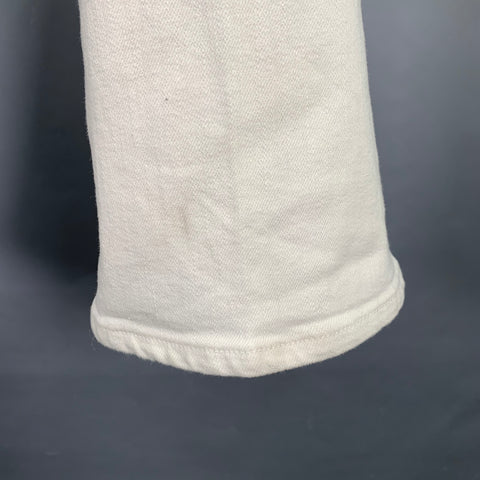 RALPH LAUREN Size 29 White Twill Cotton Blend Bootcut Five Pockets Jeans