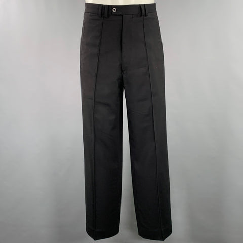 BILLY BLUE Size S Black Virgin Wool Shirt Jacket Suit