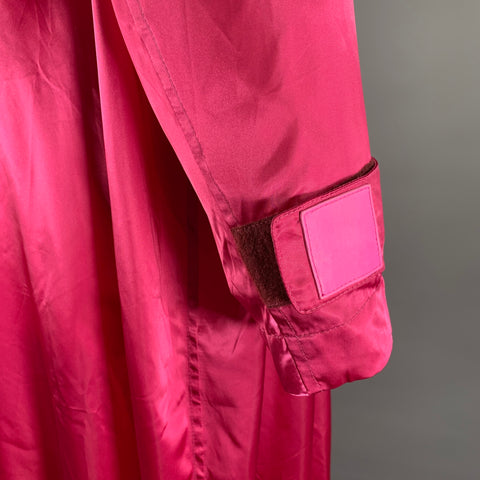 TOM FORD Size S Pink Silk Blend Zip  Snaps Coat