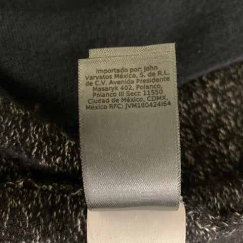 JOHN VARVATOS Size XXL Grey Black Knit Wool Linen Notch Lapel Jacket