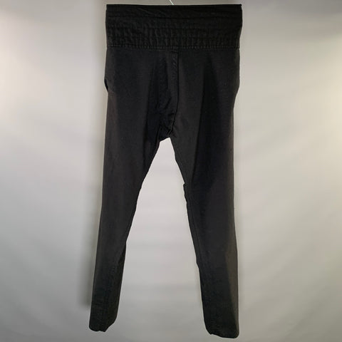 NO BRAND Size 32 Black Drop crotch Casual Pants
