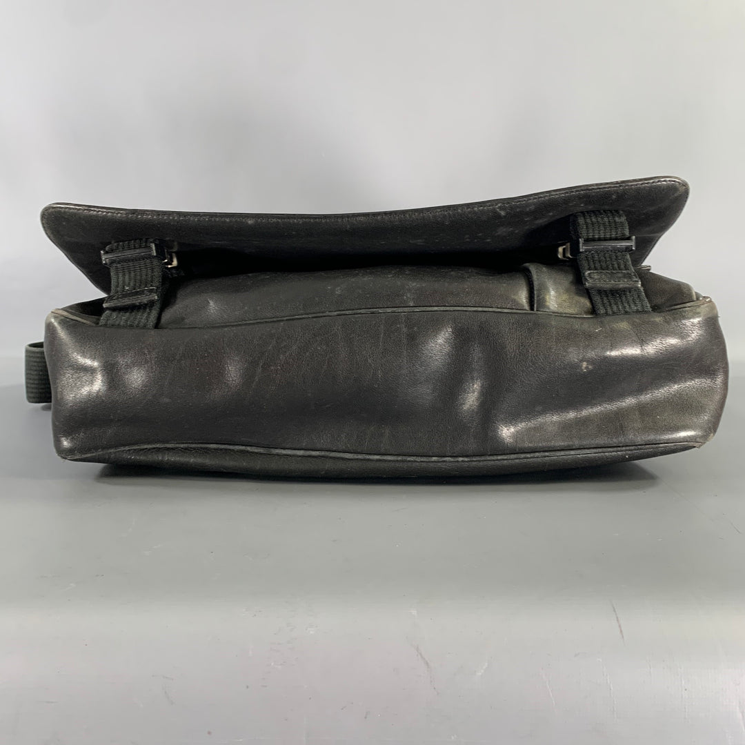 COACH Black Cowhide Leather Messenger Bag