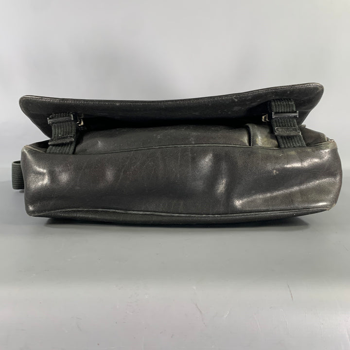 COACH Black Cowhide Leather Messenger Bag