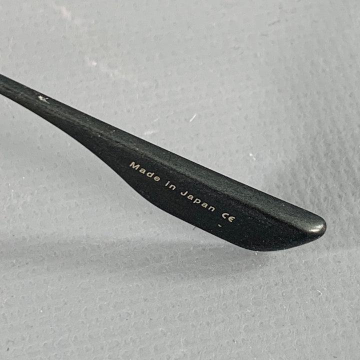 DITA ALKAMX Black Gold Metal Aviator Sunglasses