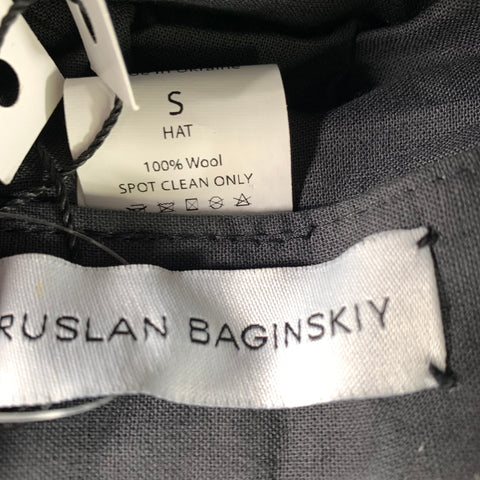 RUSLAN BAGINSKIY Tan Black Leopard Wool Hats