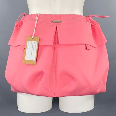 PRIVATE POLICY Size M Pink Polyester Bubble Cargo Skirt