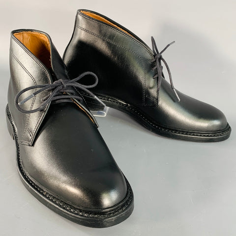 ALLEN EDMONDS Size 7 Dundee Black Leather Chukka Ankle Boots