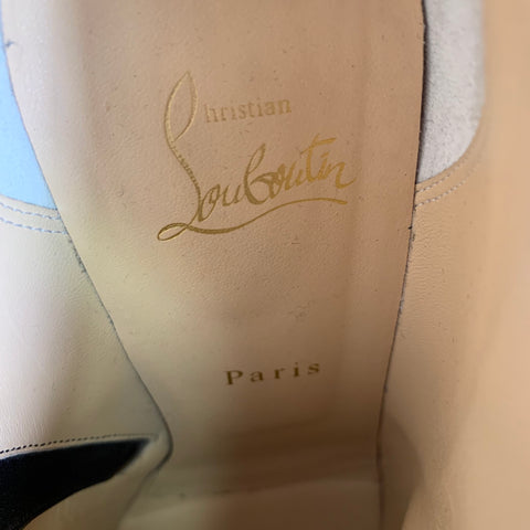 CHRISTIAN LOUBOUTIN Size 11 Black Side Zipper Boots