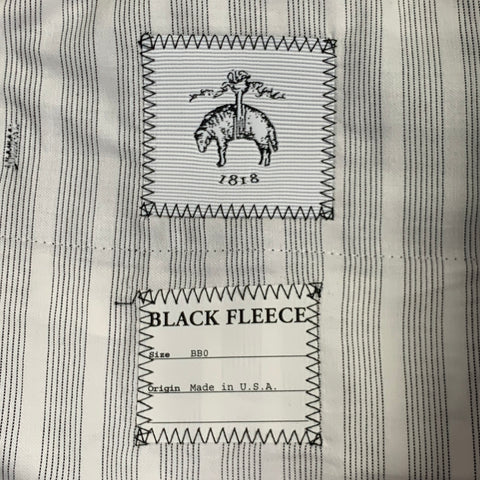 BLACK FLEECE Size S Black Wool Button Fly Tuxedo Dress Pants